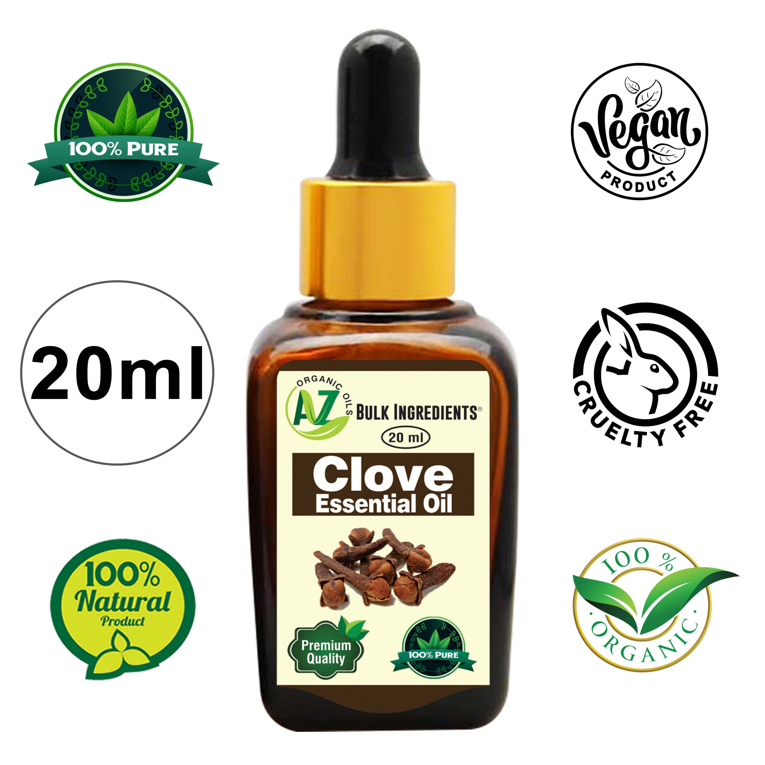 CLOVE ESSENTIAL OIL 100 PURE AZ Organic Oils 100 Natural Essential