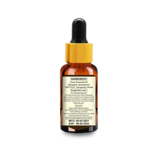 Clove essential oil back