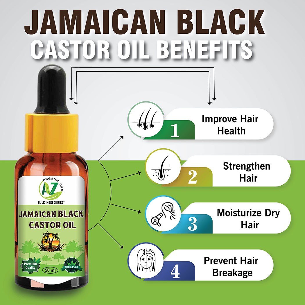 Jamaican Black Castor Oil – AZ Organic Oils 100% Natural Essential &  carrier Oils