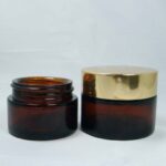 Amber Glass Jar