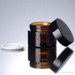 Amber Glass Jar - Image 4